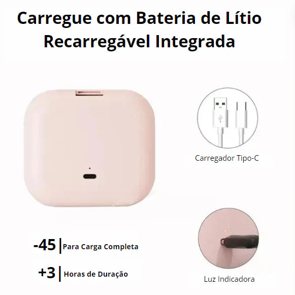 Espelho de bolso com led